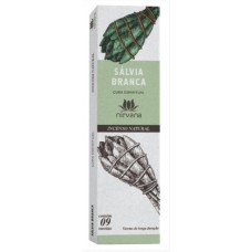 Incenso Nirvana Natural Sálvia Branca